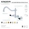 Kingston Brass KS1288PKL Duchess Wall Mount Kitchen Faucet, Brushed Nickel KS1288PKL - alternate 3